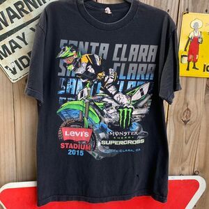 Monster Energy Supercross Santa Clara Levi's Stadium tee size L